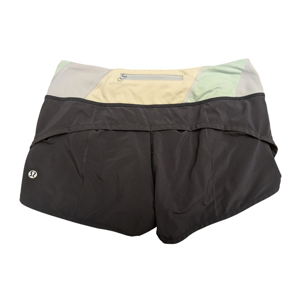 Lululemon Speed Short Pastel Colorblock Size 6 Running Athletic Gym Yoga Active